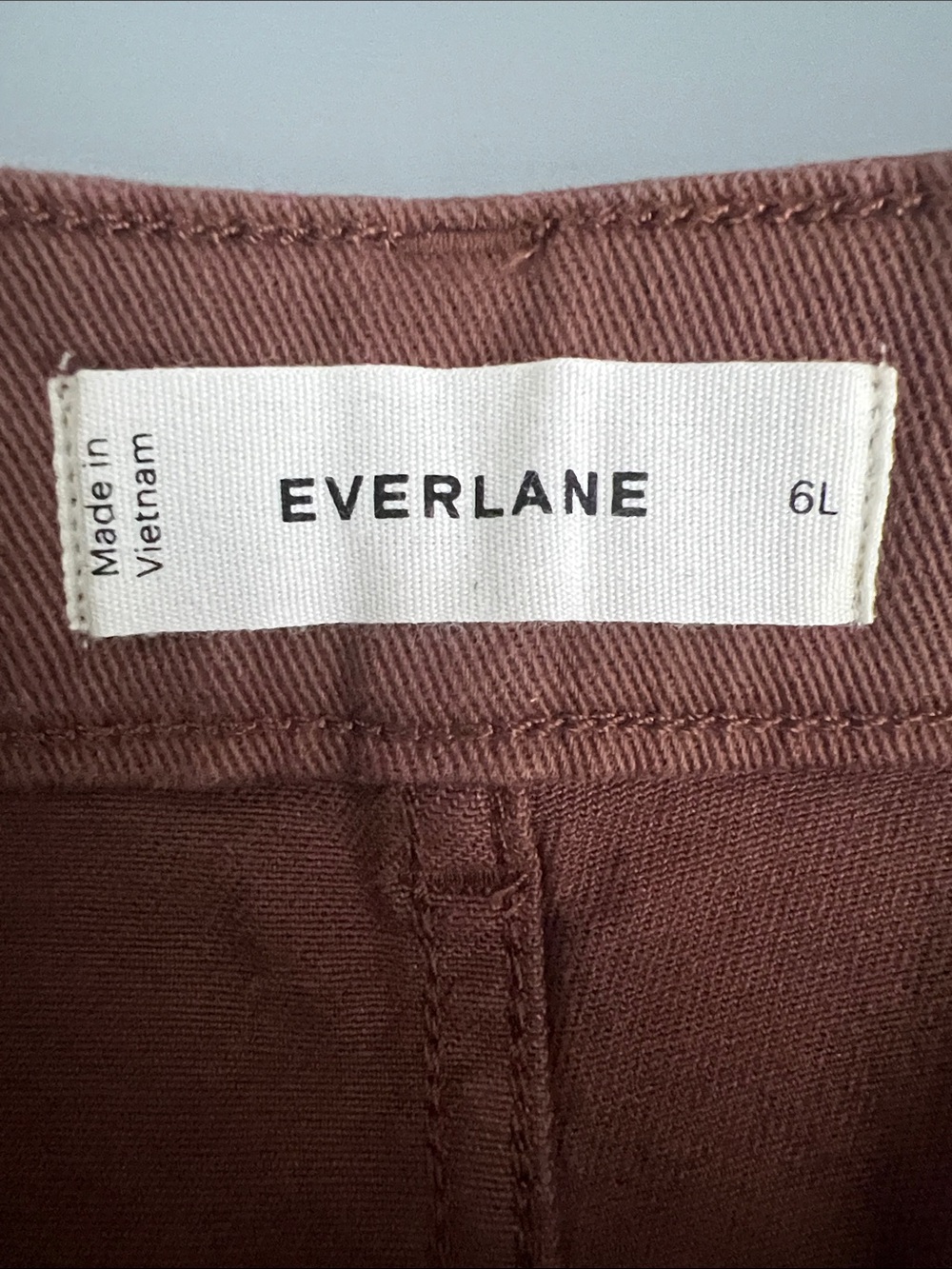 New Everlane THE UTILITY STRAIGHT-LEG PANT in Rosewood Size 6L - Picture 7 of 14